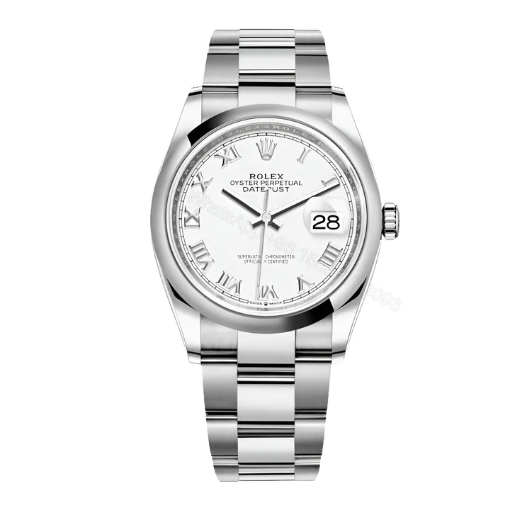 View 1 of Rolex Datejust 126200-0008 Oyster Steel White Dial Replica