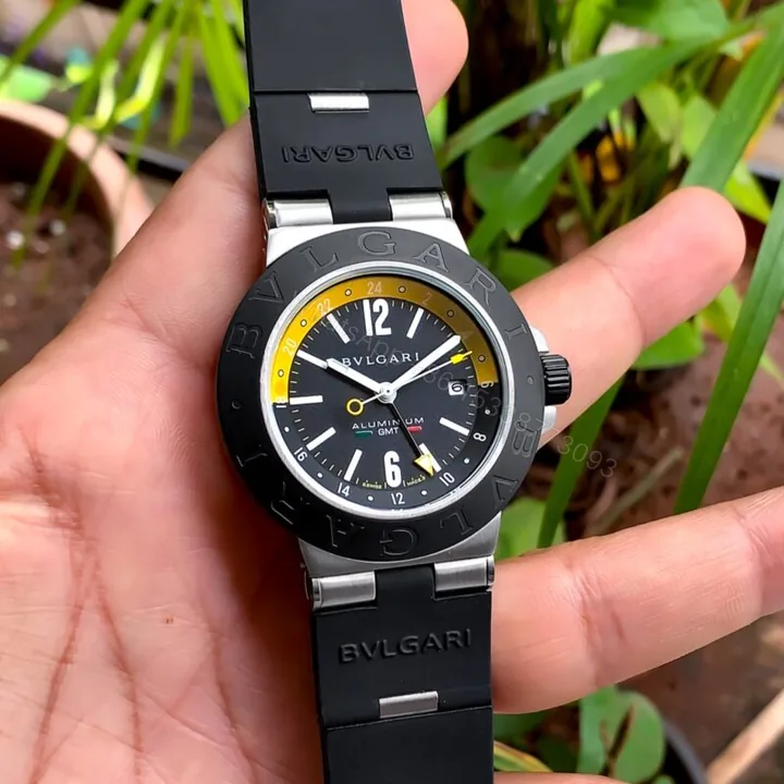 View 1 of Bvlgari Aluminium Gmt Amerigo Vespucci Black Dial 41mm Automatic