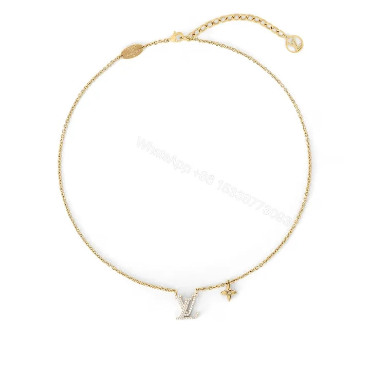 View 1 of Louis Vuitton Lv Iconic Enamel Necklace Gold M00596