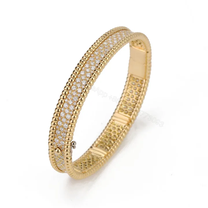 View 1 of Van Cleef & Arpels Perlée diamonds bracelet, 3 rows
