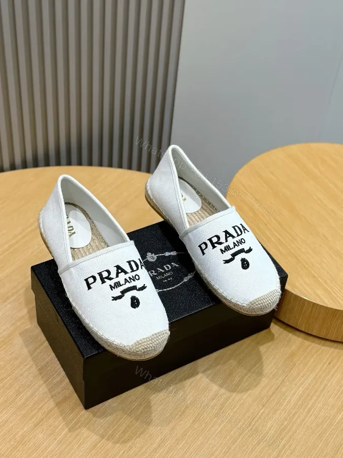 View 1 of Casual Luxe Espadrille Slip-Ons with Logo Branding