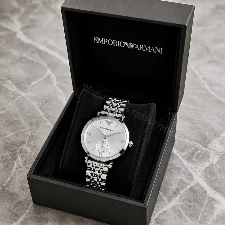 View 1 of Emporio Armani Ladies Watch – Silver Stainless Steel