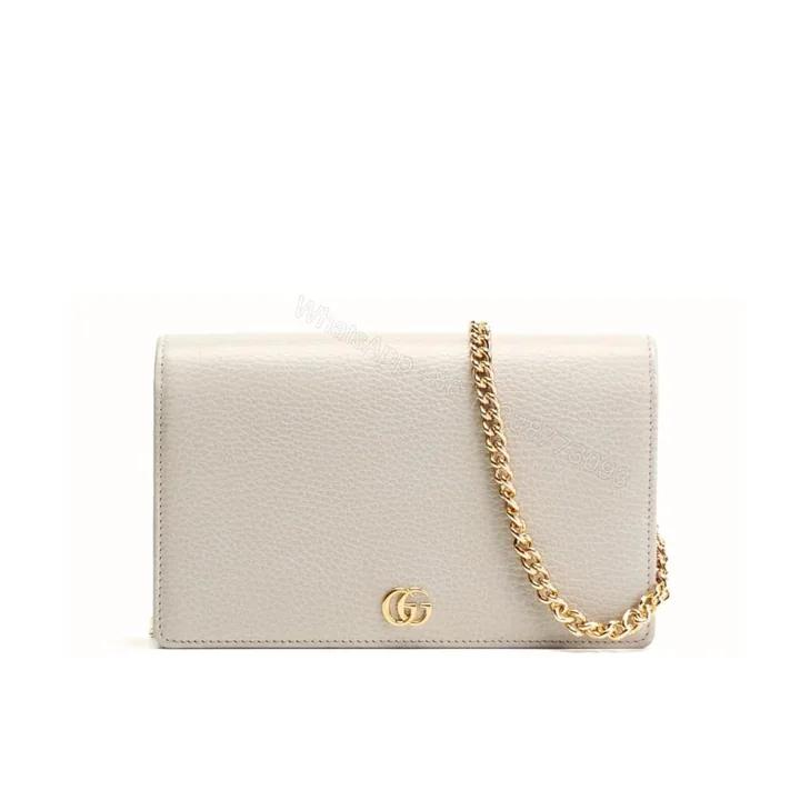 View 1 of Gucci GG Marmont Wallet On Chain White 20Cm