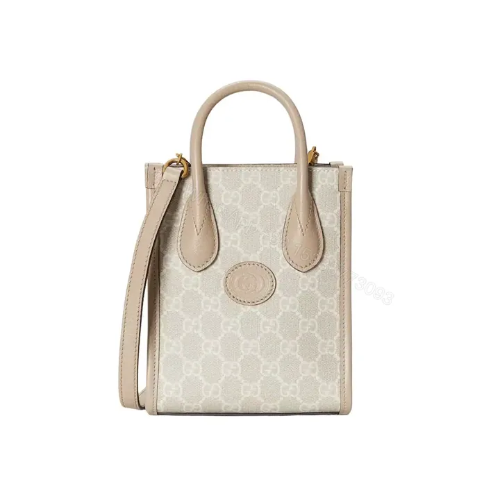View 1 of MINI TOTE BAG WITH INTERLOCKING G – GBC067