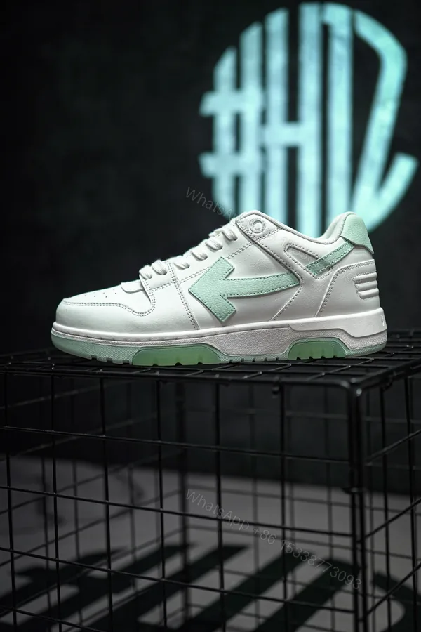 View 1 of OFF-WHITE Out Of Office White Light Green