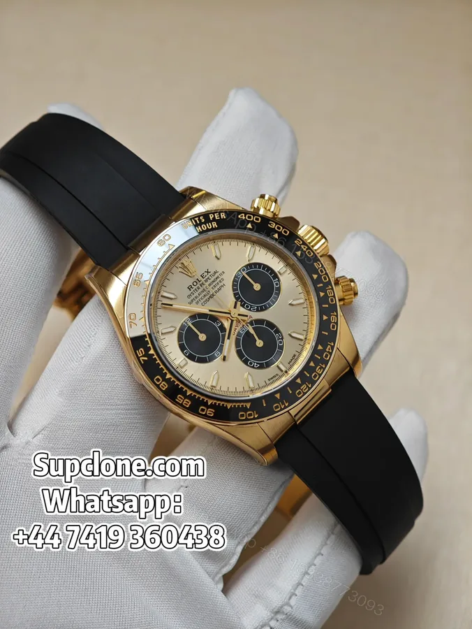 View 1 of Rolex Daytona Super Clone M126518LN-0012 Gold dial 4131 Movement