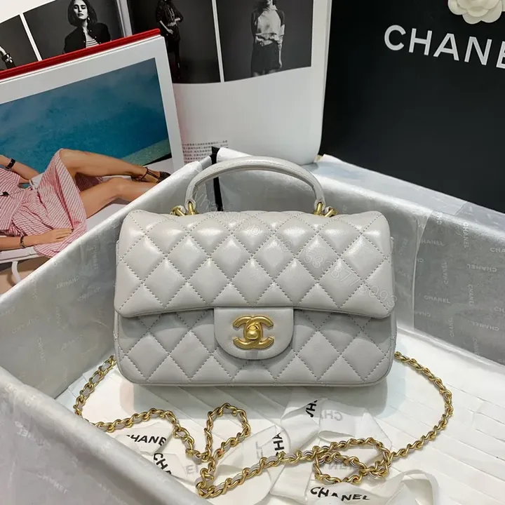 View 1 of Chic Quilted Mini Bag with Gold Clasp â€“ Luxury Everyday Bag