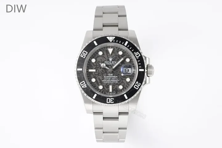 View 1 of GM Factory Clean Factory ROLEX DIW Submariner Parakeet Black Watch