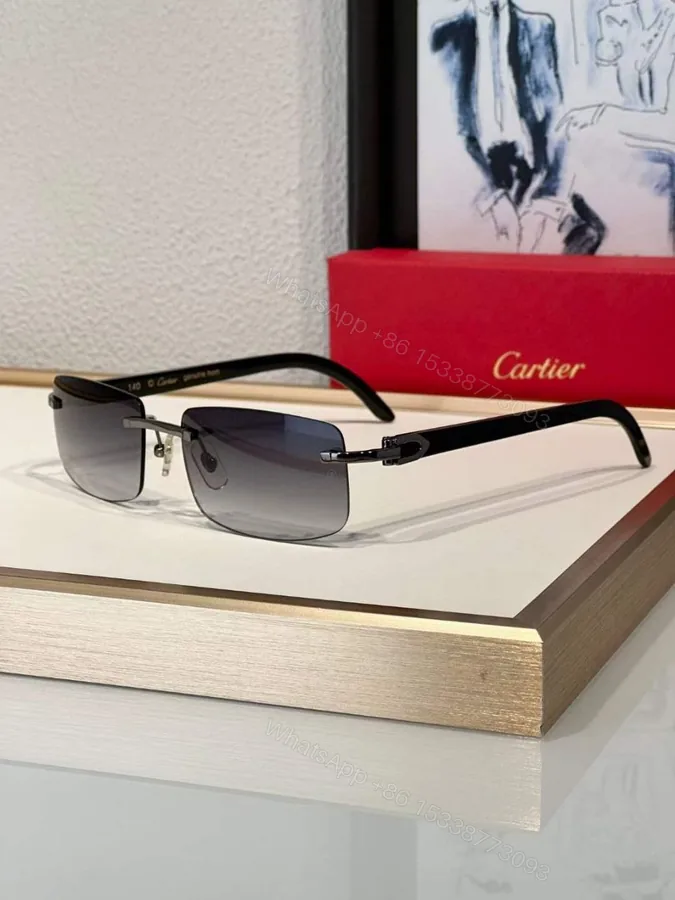 View 1 of Cartier Buffalo Marbled Horn Platinum