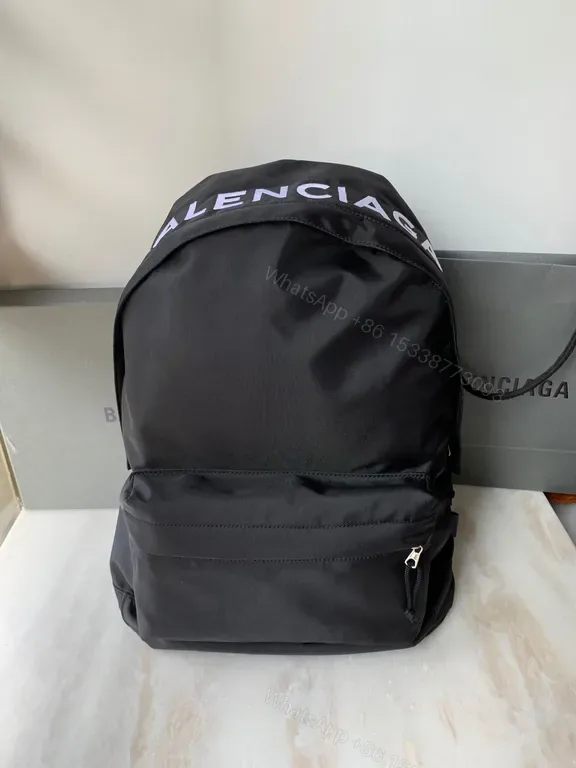 View 1 of Urban Nylon Backpack with Logo Strap â€” Everyday Luxury Bag