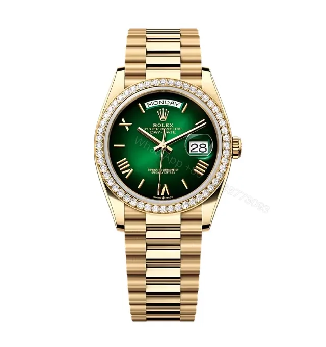 View 1 of Superclone Rolex Day-Date Green Ombré Dial 128348rbr-0068 36 mm