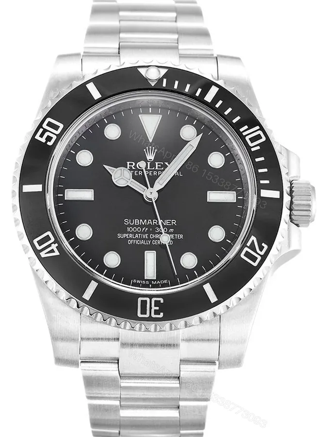 View 1 of Replica Rolex Submariner Black Dial 114060