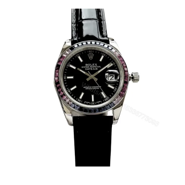 View 1 of Rolex Oyster Perpetual Datejus Black Dial Ruby Around 40Mm