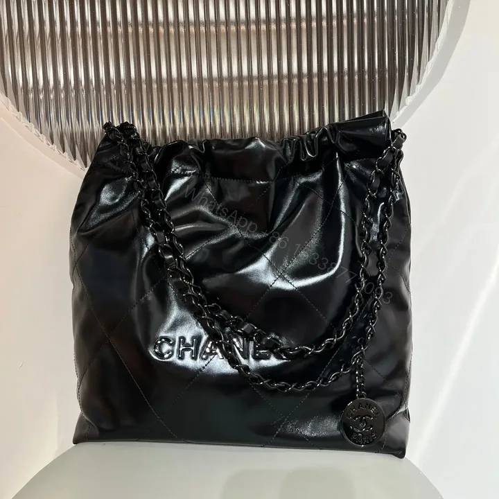 View 1 of Chanel 22 Bag Black with Black Hardware