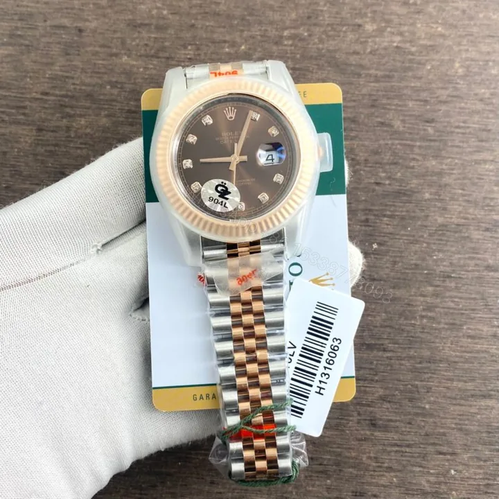 View 1 of Rolex Date Model 40MM Brown Dial Steel Case Automatic
