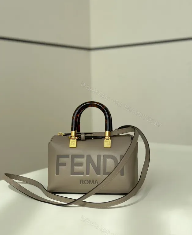 View 1 of Compact Luxury Handbag: FENDI Roma Script Crossbody
