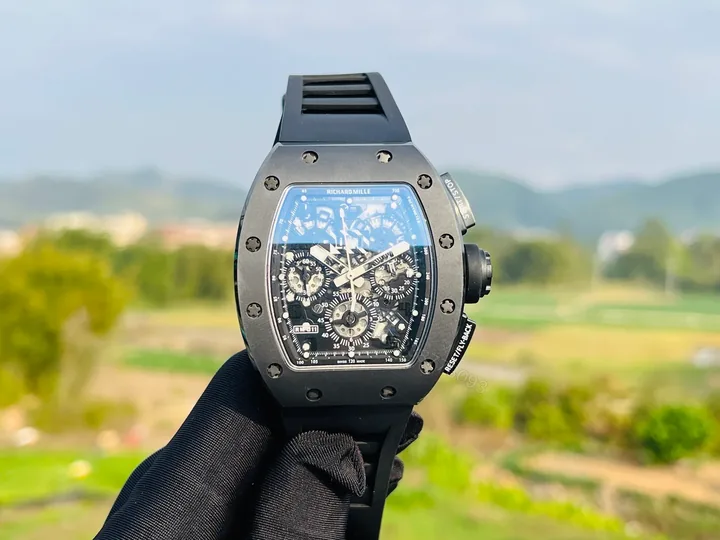 View 1 of Richard Mille RM011-FM Stainless Steel Automatic Chronograph Watch RM011-FM-SS