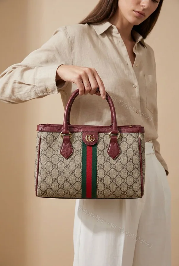 View 1 of Gucci Ophidia GG Medium Tote Bag First Copy | AAA+ Replica Designer Bag
