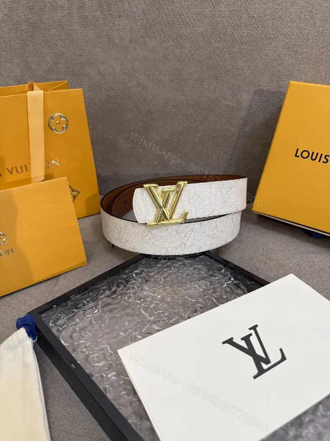 View 1 of Textured Leather Belt with Gold Buckle – Subtle Luxury Accessory