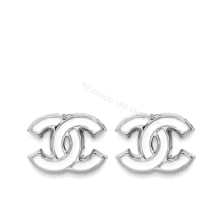 View 1 of CHANEL 25S EARRINGS WHITE SILVER METAL ABF565 B20465 U0776