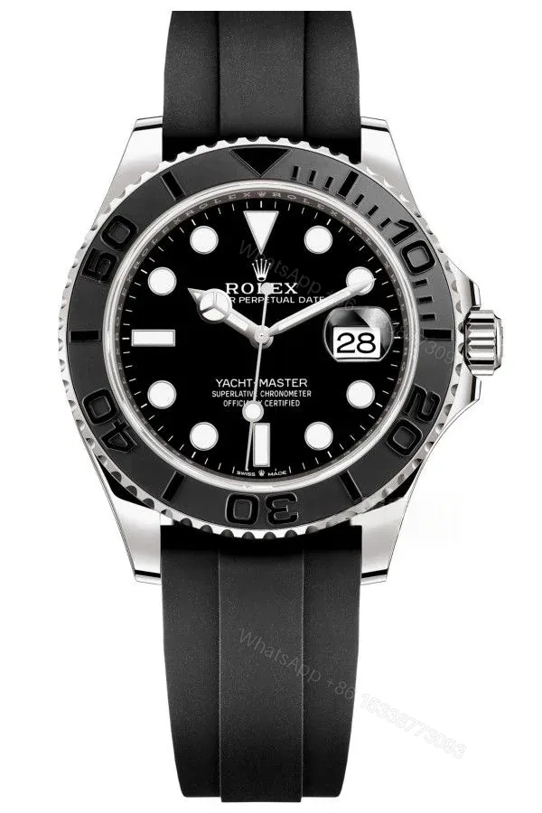 View 1 of Rolex Yacht-Master 226659 1:1 Replica 18K White Gold Plated 42MM 3235 Movement Super Clone Watch