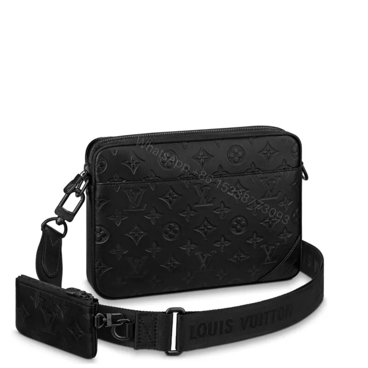 View 1 of Louis Vuitton Duo Messenger Bag Black 25Cm M69827