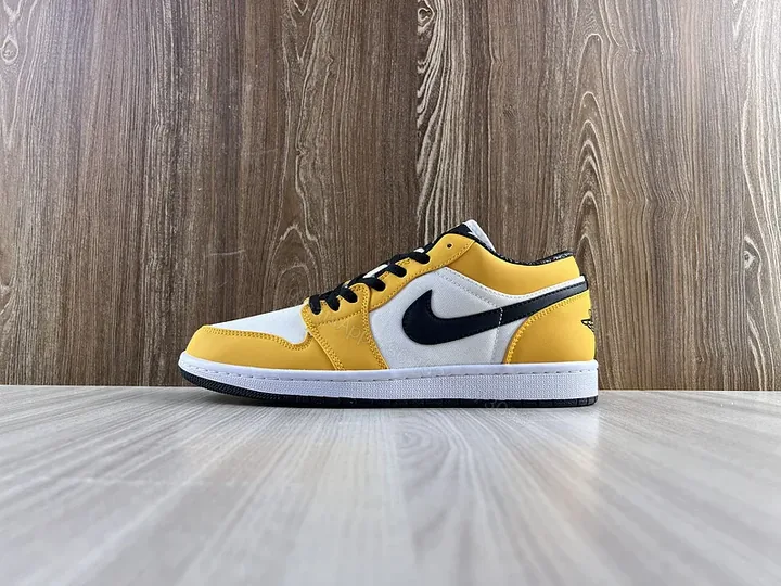 View 1 of Sunburst Yellow Leather Sneakers: High-Top Luxury Comfort