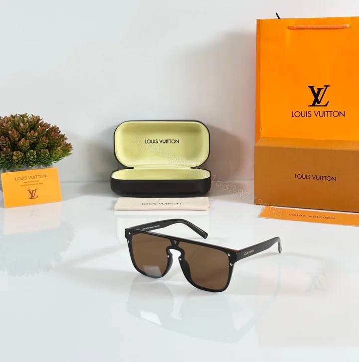 View 1 of Louis Vuitton 1822 Matte Black Oversized Sunglasses