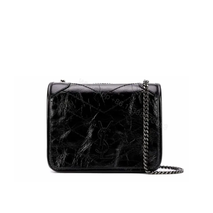 View 1 of Saint Laurent Niki Vintage Chain Wallet Black 19Cm