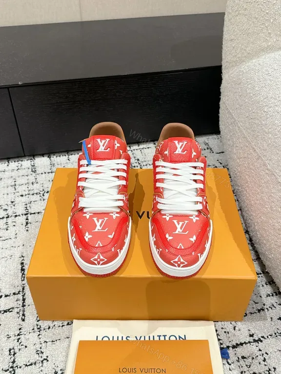 View 1 of Bold LV Monogram High-Tops: Luxury Streetwear Sneakers