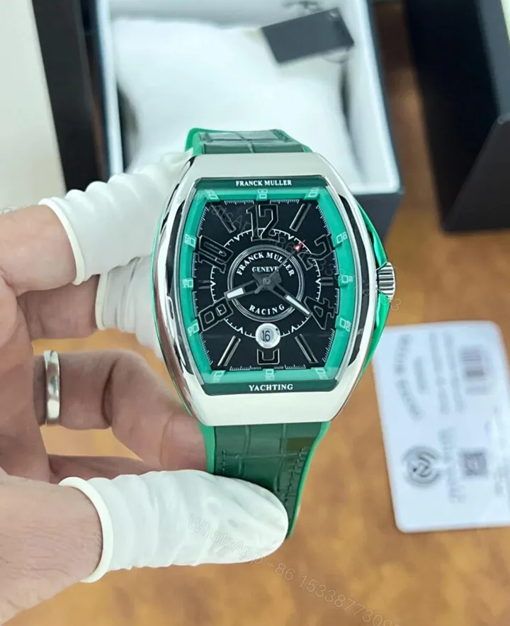 View 1 of Franck Muller Yachting Racing Green Black Dial 10AA Automatic
