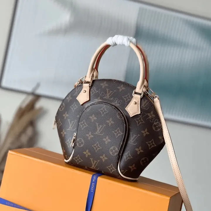 View 1 of Louis Vuitton Ellipse BB Monogram Handle White Milk Handbags 28x21x8cm