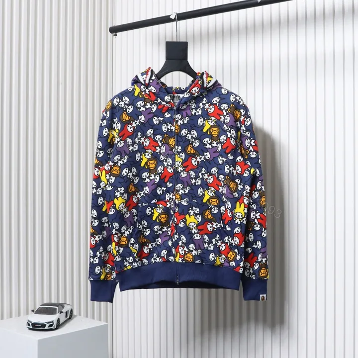 View 1 of BAPE Melody Full Printing Double Hat Hoodie