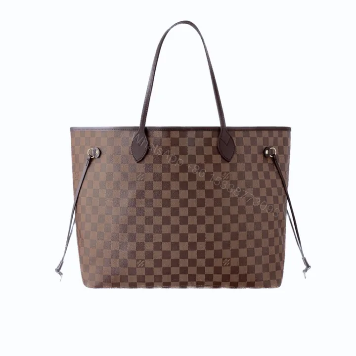 View 1 of Louis Vuitton Neverfull GM Damier Ebene Cerise Red 39Cm N40597