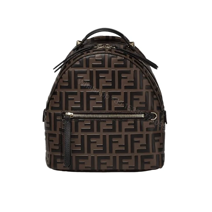 View 1 of FENDI MINI BACKPACK BROWN 22CM 8BZ038A5TLF13VK
