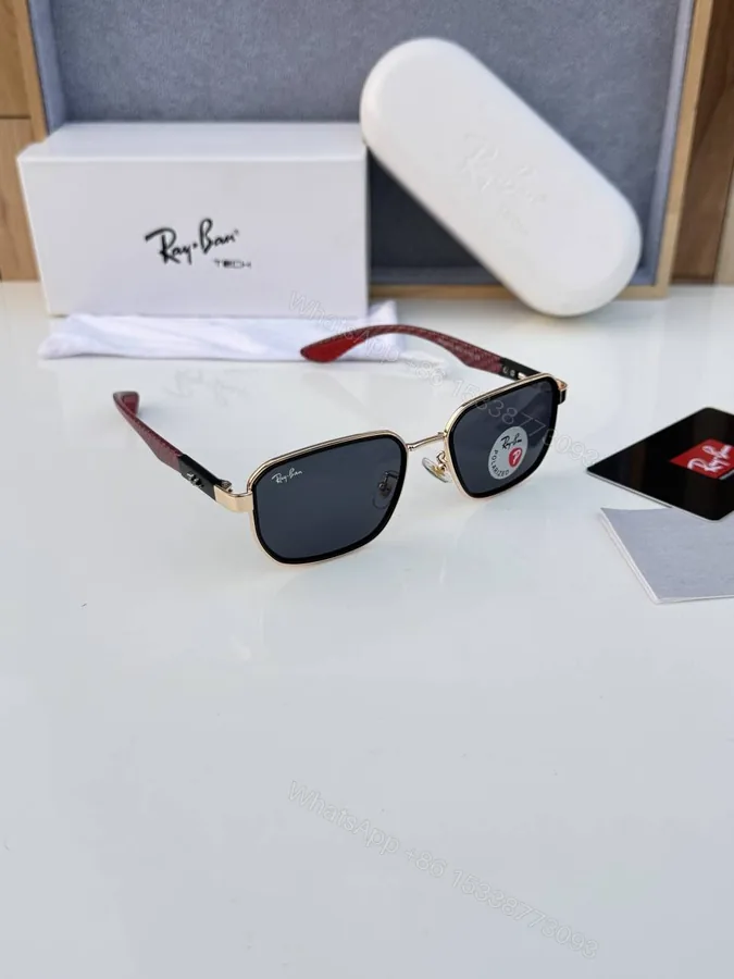 View 1 of First Copy RayBan 5601 Gold Black Sunglasses