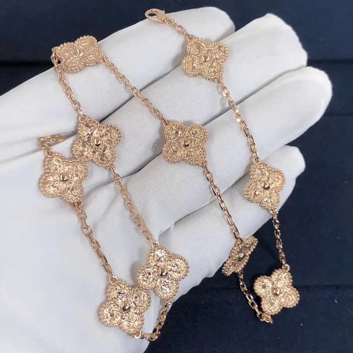 View 1 of Van Cleef & Arpels Vintage Alhambra necklace