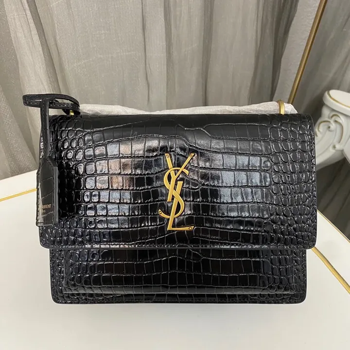 View 1 of YSL Yves Saint Laurent Medium Sunset Bag (Available in all Colours)