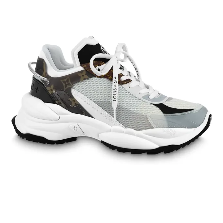 View 1 of LOUIS VUITTON RUN 55 SNEAKERS IN WHITE – LSVT362