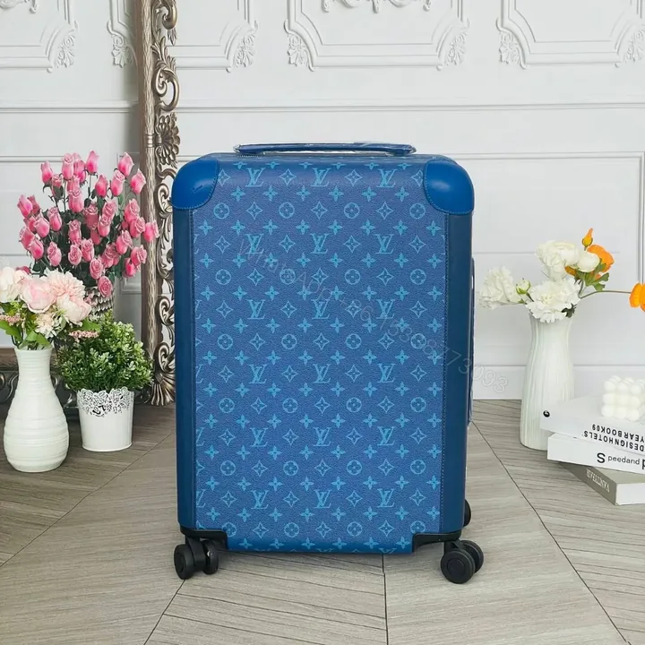 View 1 of Louis Vuitton Horizon 55 rolling suitcase Blue Monogram