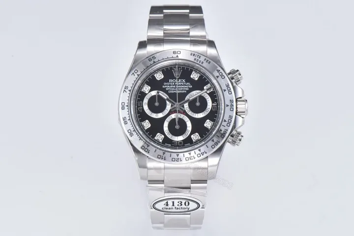 View 1 of MKS Factory Clean Factory Clean Factory Rolex Daytona Black Dial Watch