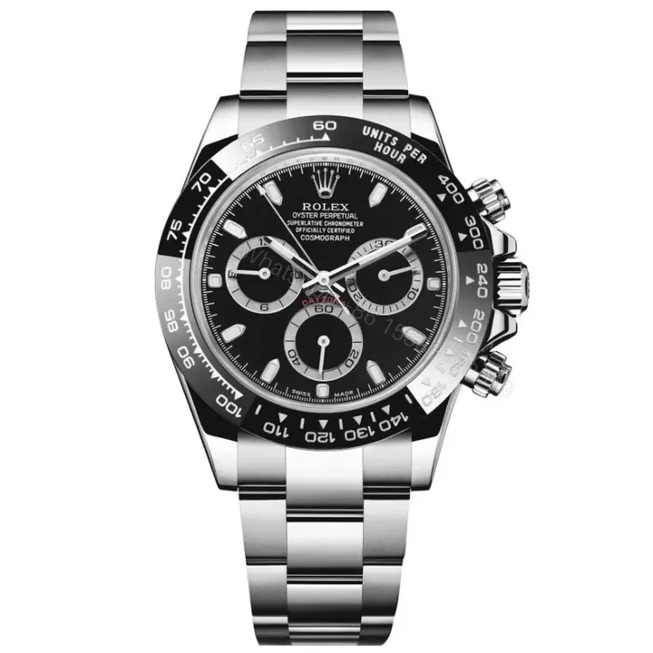 View 1 of Replica Rolex Daytona 116500LN Silver Black