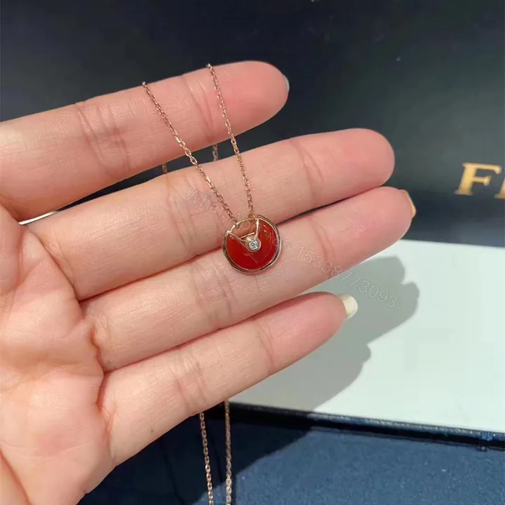 View 1 of Cartier Amulette Necklace, Carnelian