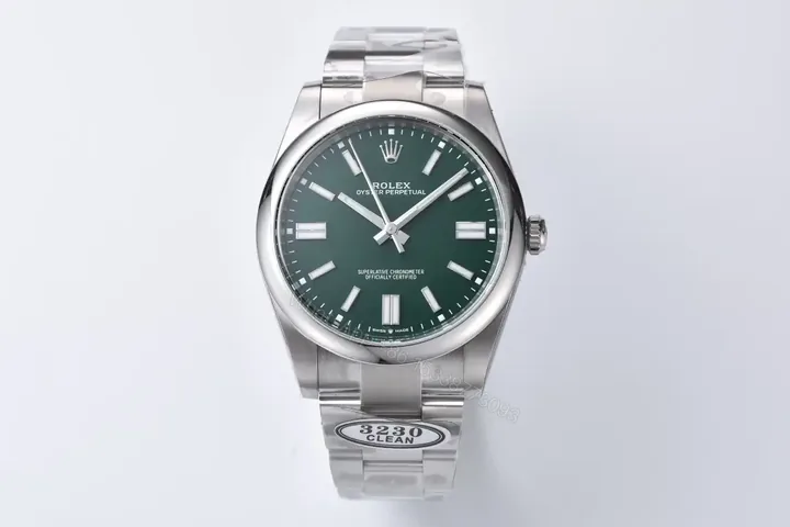 View 1 of Rolex Oyster Perpetual 41 Green Dial Clean Factory 124300-0005