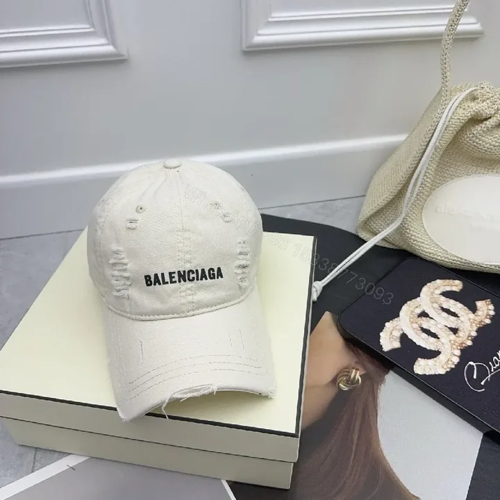 View 1 of Distressed Cotton Cap — Modern Edge, Logo-Centric Style