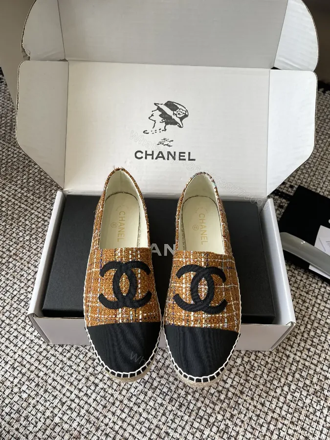 View 1 of Tweed Espadrilles: Luxury Logo Cap Toe, Comfortable Style