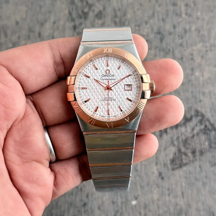View 1 of Omega Constellation Men’s Watch – Rose Gold Stainless Steel Luxury