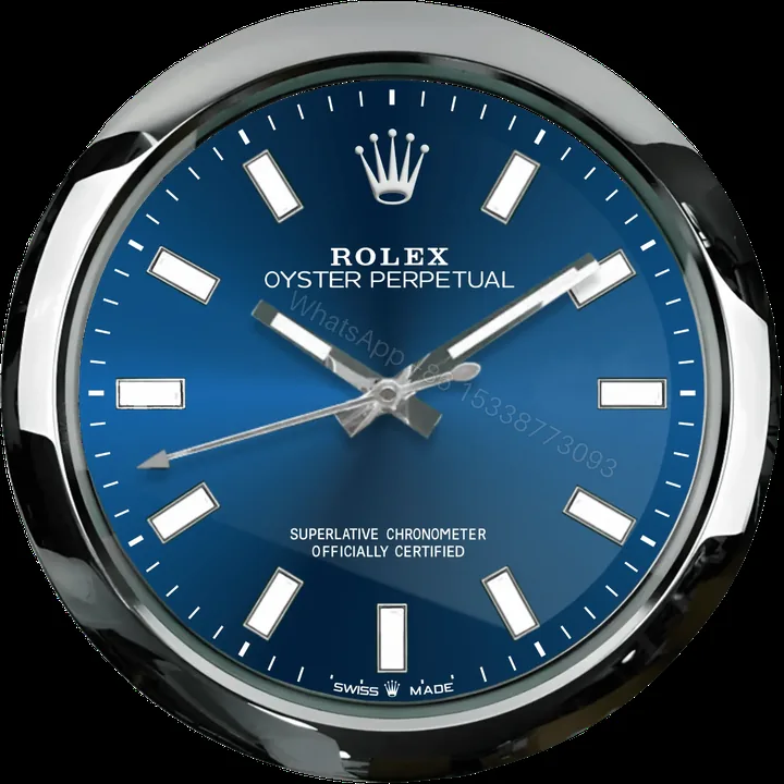 View 1 of ROLEX WALL CLOCK – OYSTER PERPETUAL BLUE