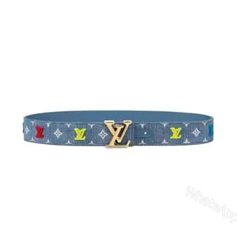 View 1 of LOUIS VUITTON BLUE DENIM ‘NEW WAVE’ BELT – B105