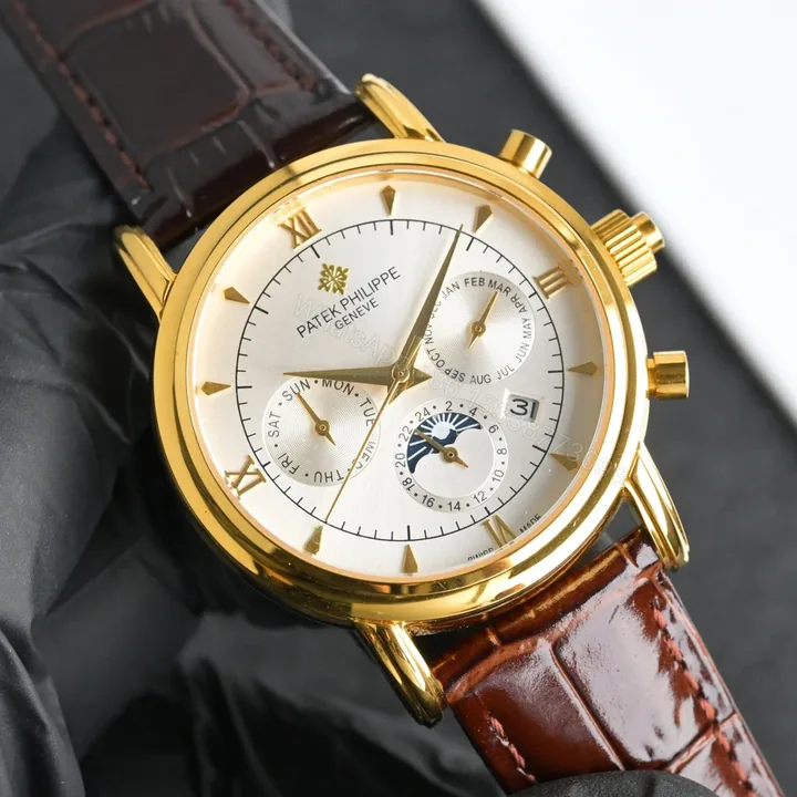 View 1 of Patek Philippe Perpetual Calendar Chronograph 5270 Yellow Gold Silver 5270J-001